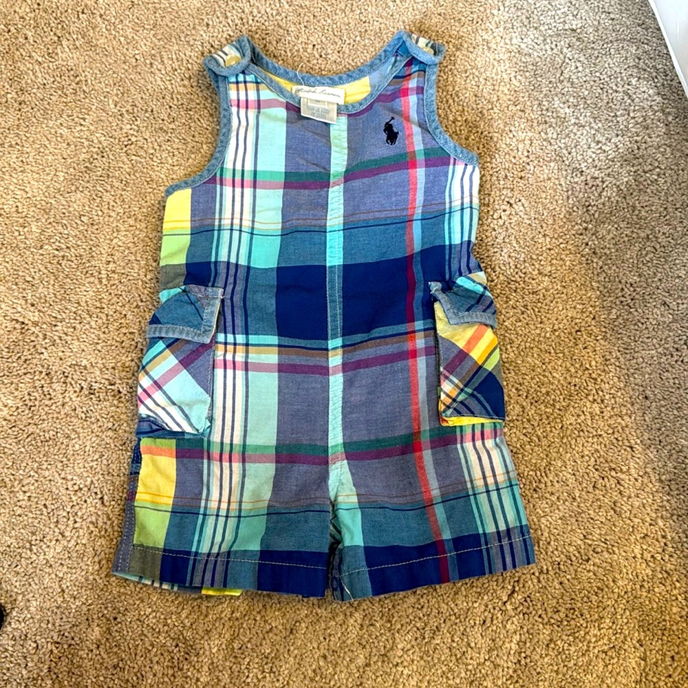 Ralph Lauren plaid jumper with pockets